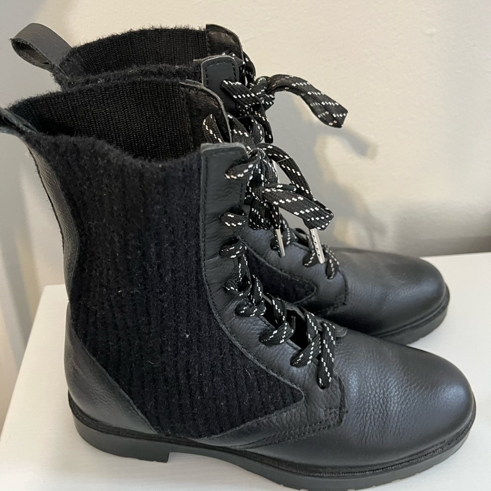 Splendid Black Combat & Moto Boots